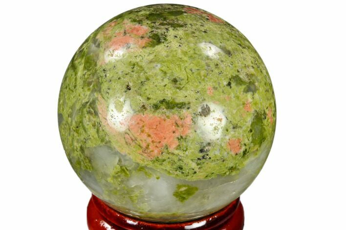 Polished Unakite Sphere - Canada #116137